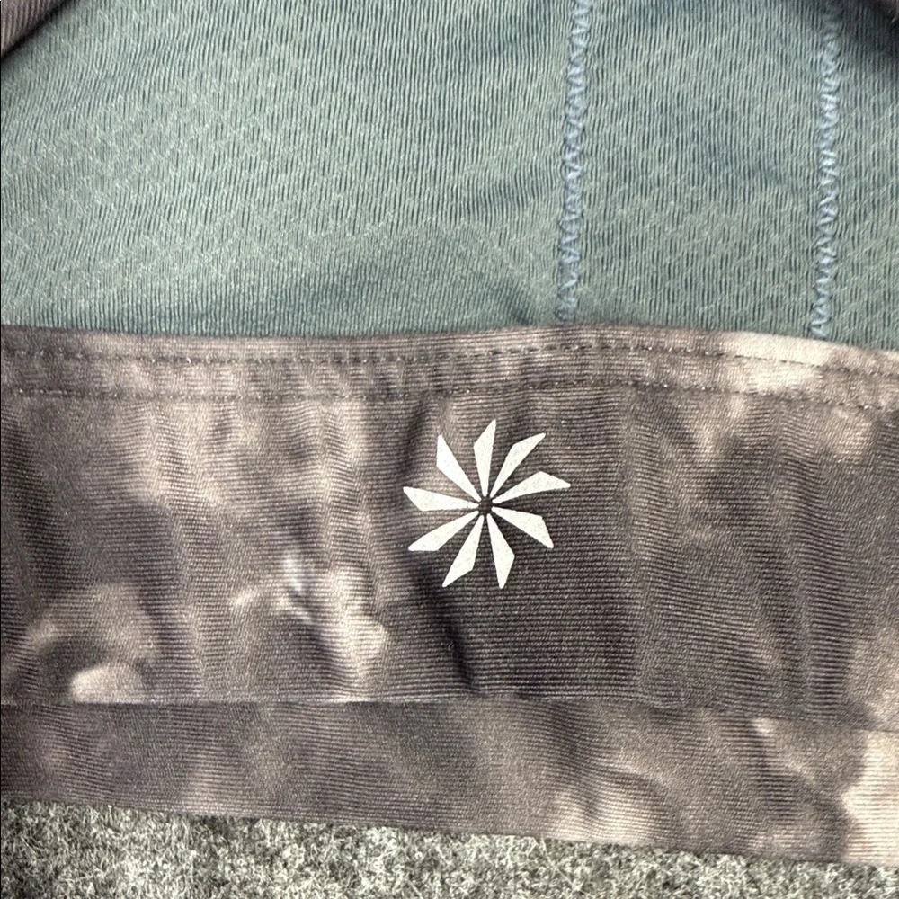 Athleta Floral Charcoal Sports Bra